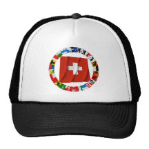 The Flags of the Cantons of Switzerland Trucker Hats