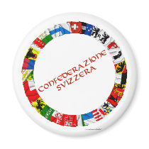 The Flags of the Cantons of Switzerland, Italian Fridge Magnets