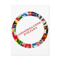 The Flags of the Cantons of Switzerland, Italian Post Card
