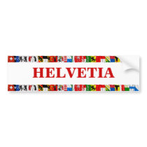 The Flags of the Cantons of Switzerland, Latin Bumper Sticker