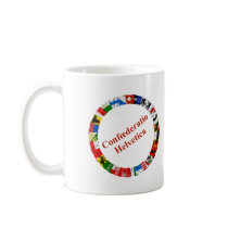 The Flags of the Cantons of Switzerland, Latin Coffee Mugs