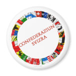 The Flags of the Cantons of Switzerland, Romance magnets