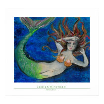 The Flaming Mermaid - G Rated Version posters by Lealon The Flaming Mermaid - G Rated Version posters