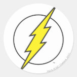 The Flash Lightning Bolt Round Stickers