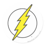 The Flash Lightning Bolt Round Stickers