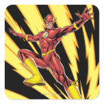 The Flash Lightning Bolts Square Stickers