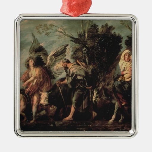 The Flight into Egypt, 17th century Christmas Ornaments