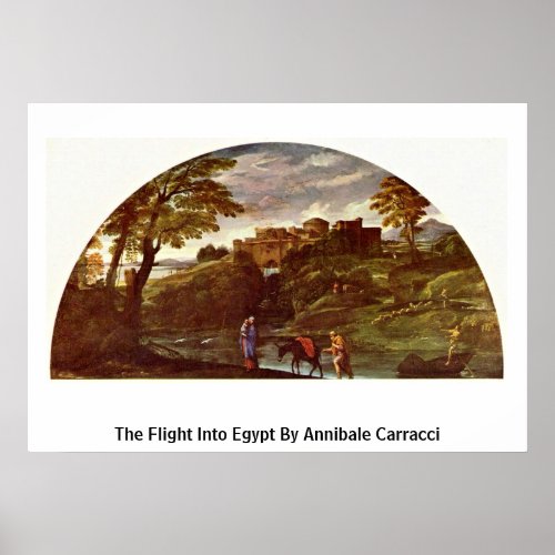 The Flight Into Egypt By Annibale Carracci Posters