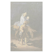 The Flight Into Egypt. By Rembrandt (Best Quality) Stationery Paper