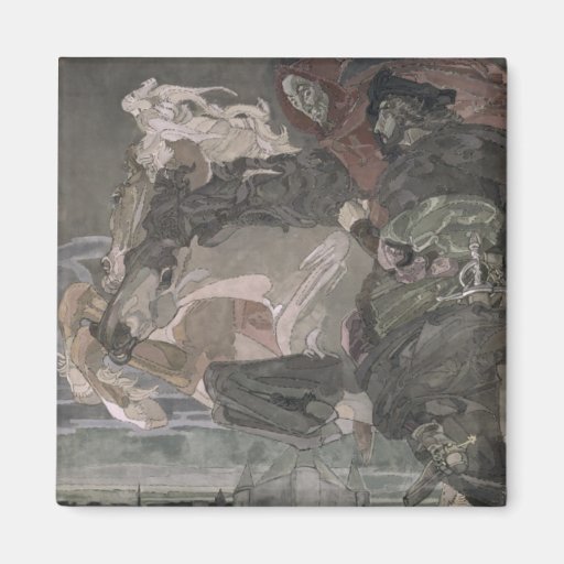 The Flight of Faust and Mephistopheles, 1896 Magnet
