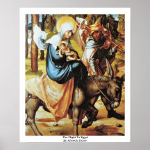 The Flight To Egypt By Albrecht Dürer Poster