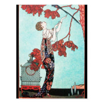 THE FLIGHTY BIRD ,BEAUTY FASHION DESIGNER POST CARDS