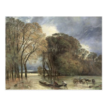 The Flood at Saint-Cloud, 1855 Post Card