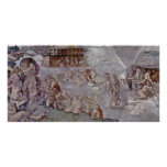 The Flood By Michelangelo Buonarroti (Best Quality Photo Greeting Card