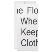 The Floor Is Where I Keep My Clothes Custom Rack Card