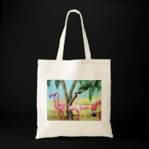 "The Florida Flamingos" Canvas Bag bags