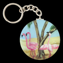 "The Florida Flamingos" Keychain keychains