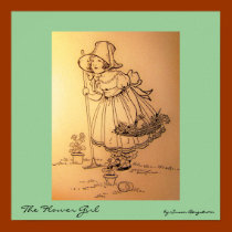"The Flower Girl"  by Susan Bergstrom posters