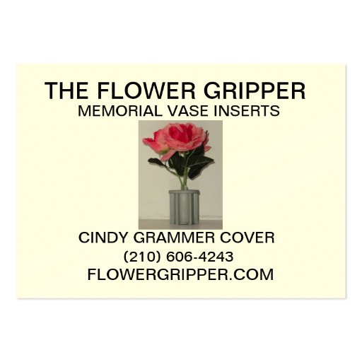 The Flower Gripper Business Card Template (front side)