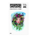The Flower Maiden Postage Stamps