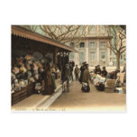 The Flower Market, Cannes France, 1915 Vintage Post Cards