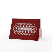 The Flower of Life Greeting Card cards