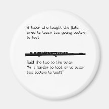The Flute Tutor Refrigerator Magnet