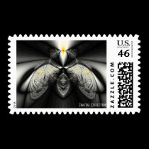 The Fly Fractal Postage Stamp