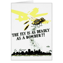 THE FLY IS AS DEADLY AS A BOMBER ! cards by MyOtherPlanet THE FLY IS AS DEADLY AS A BOMBER ! cards
