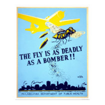 The fly is as deadly as a bomber!! - WPA posters by lc_wpa The fly is as deadly as a bomber!! - WPA posters