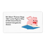 The Flying Book and Pig Avery Shipping Label