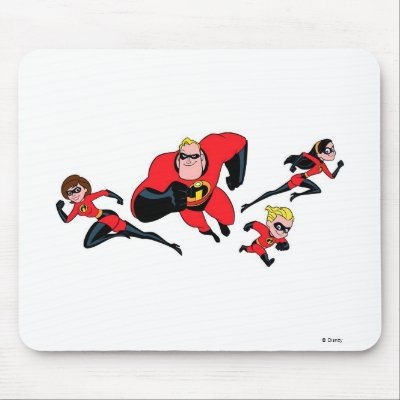 The Flying Incredibles Disney mousepads