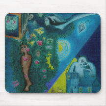 The Flying Lovers - Color Pencil - Mousepad