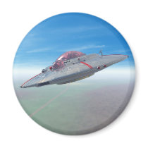 The Flying Saucer Magnet by MDKgraphics The Flying Saucer Magnet