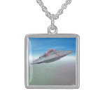 The Flying Saucer Personalized Necklace The Flying Saucer Personalized Necklace