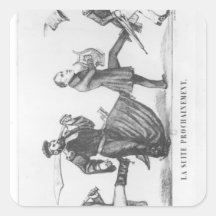 The Following Retinue, 20th December 1848 Square Sticker
