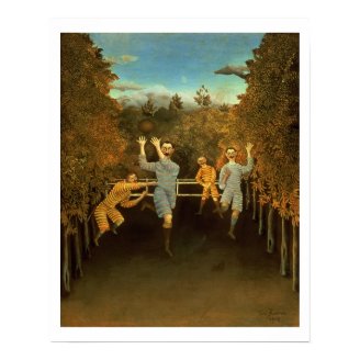 The Football players,1908 (oil on canvas) Print
