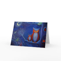 The Forest at Night - Greeting Card by SusanRodio The Forest at Night - Greeting Card