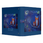 The Forest At Night - Owl art Binder