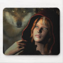 The Forest Has Eyes - fantasy, wolf, mousepads