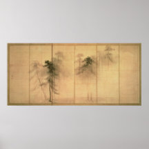 The forest of pines print