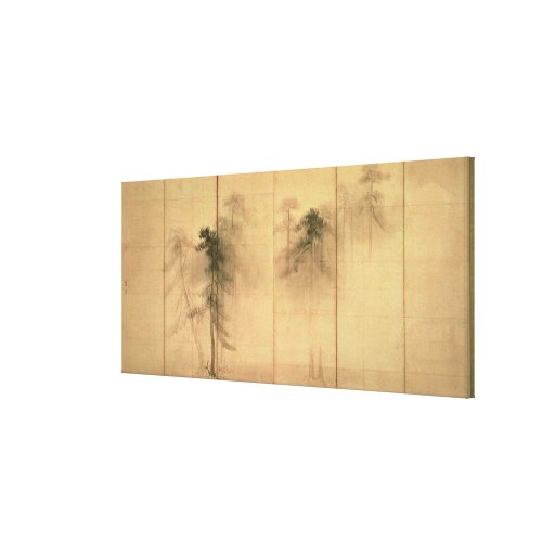 The forest of pines stretched canvas prints