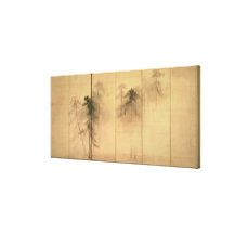 The forest of pines stretched canvas prints