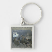 The Forge at Marly-le-Roi, Yvelines, 1875 Key Chains