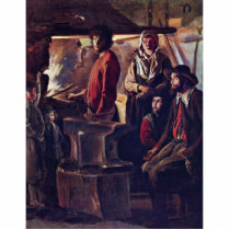 The Forge (C.) In His Workshop By Le Nain Louis (B Acrylic Cut Out