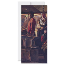 The Forge (C.) In His Workshop By Le Nain Louis (B Customized Rack Card