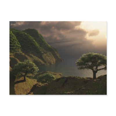 The Forgotten View Postcard by 3dartwork