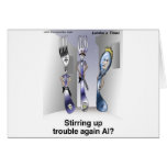 The Fork Police Funny Cartoon Gifts & Collectibles cards