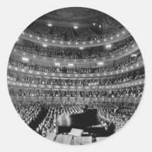 The Former Metropolitan Opera House 39th St 1937 Round Sticker