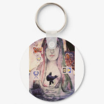 The Fortune Teller, orignial art by Brad Ashlock keychains by harlowandcompany The Fortune Teller, orignial art by Brad Ashlock keychains